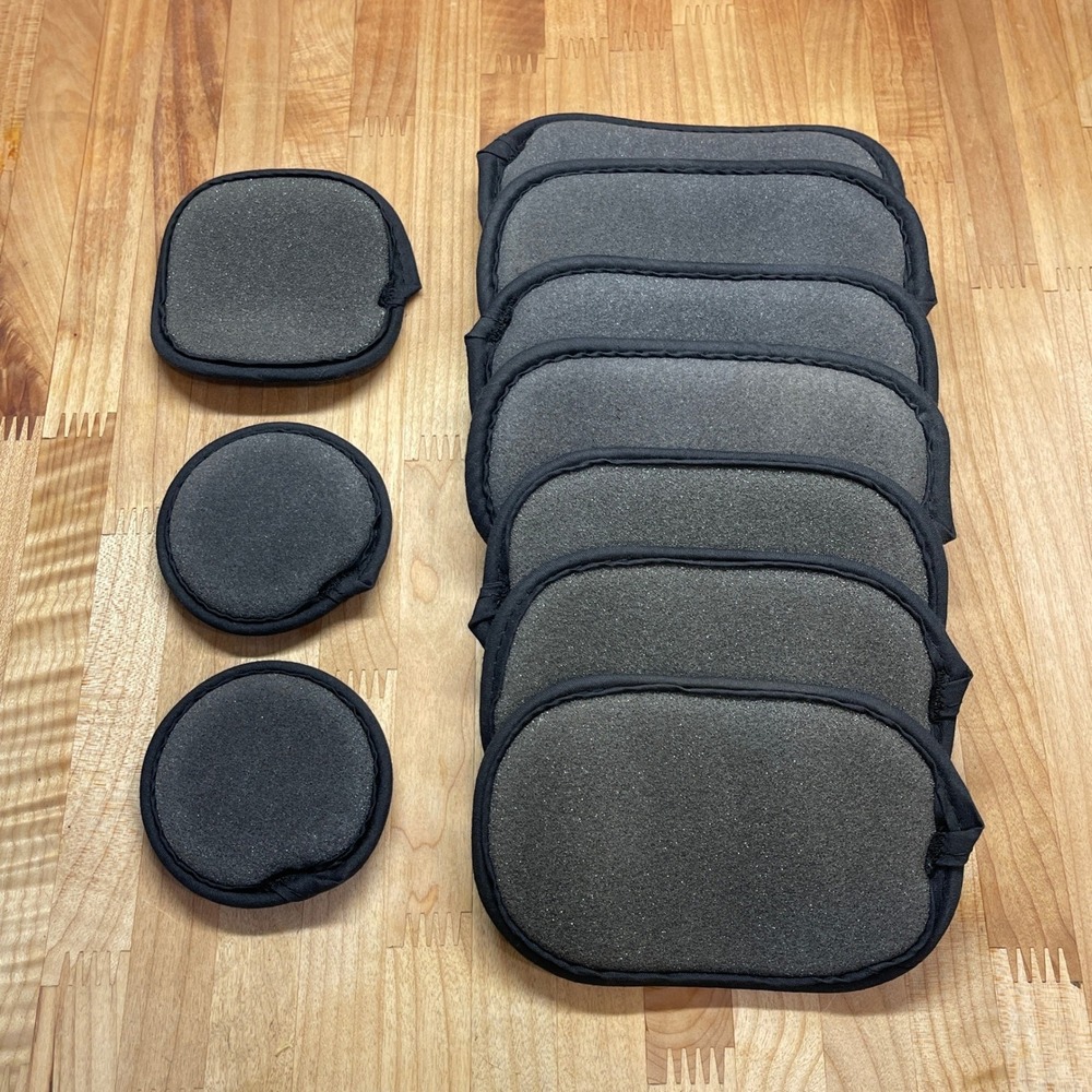 Breg T-Scope Left Knee Replacement Pads Foam Inserts Set Black Grey